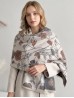 Floral Design Blanket Scarf
